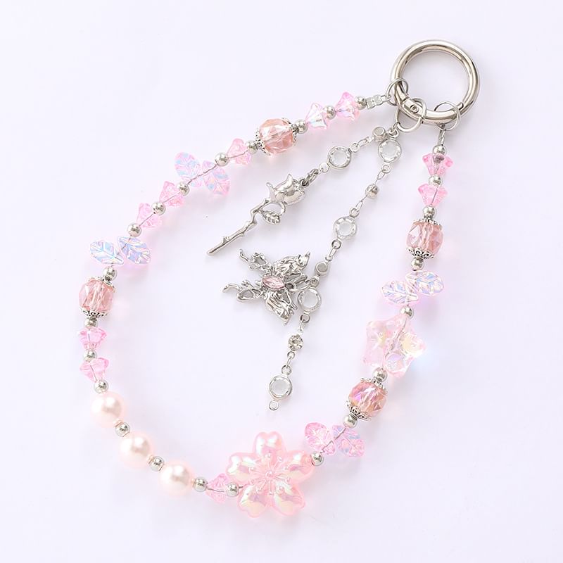 Strap Faux Crystal Butterfly Star Designs) Phone (Various