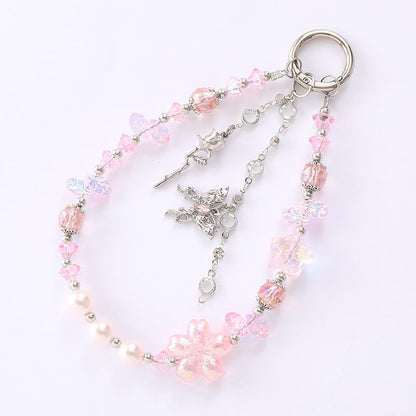 Strap Faux Crystal Butterfly Star Designs) Phone (Various