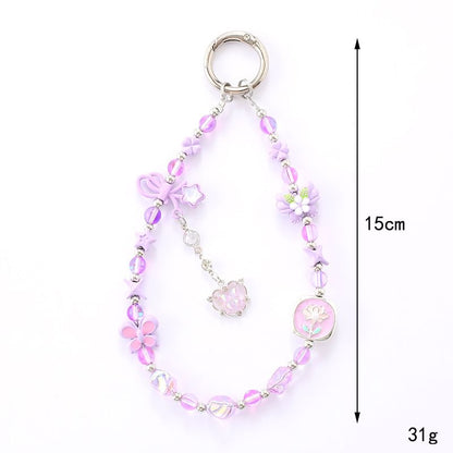 Clover Bow Crystal Phone Faux Strap