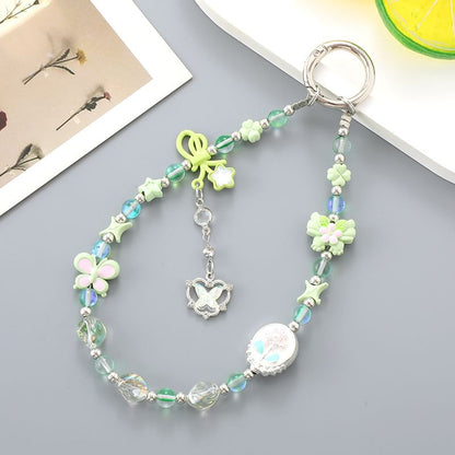 Clover Bow Crystal Phone Faux Strap
