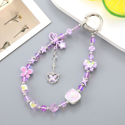 Clover Bow Crystal Phone Faux Strap