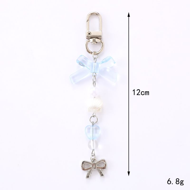 Phone Faux Bow Charm Pearl