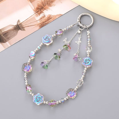 Phone Strap Floral Bead
