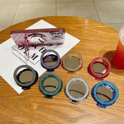 Mirror Phone Magnetic with Glitter Stand