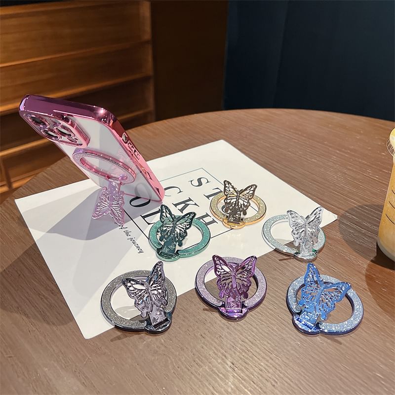Glitter Butterfly Phone Magnetic Stand