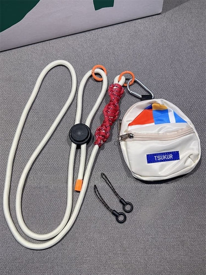 Pad Adjustable Lanyard with Braided Phone