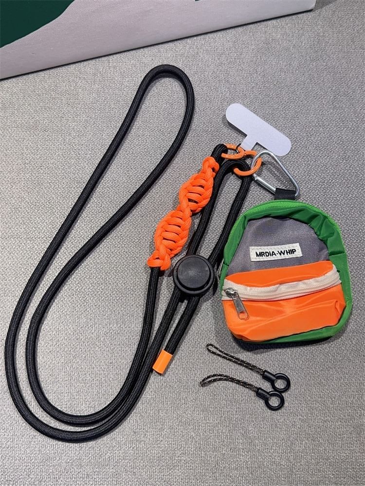 Pad Adjustable Lanyard with Braided Phone