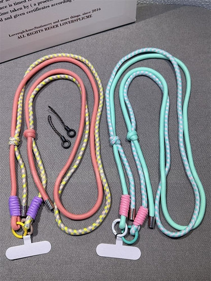 Phone with Two-Tone Pad Lanyard
