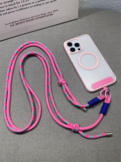 Phone with Two-Tone Pad Lanyard