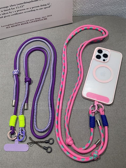Phone with Two-Tone Pad Lanyard
