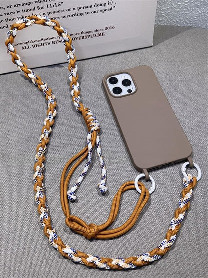 with Strap Braided Pad Phone Lanyard