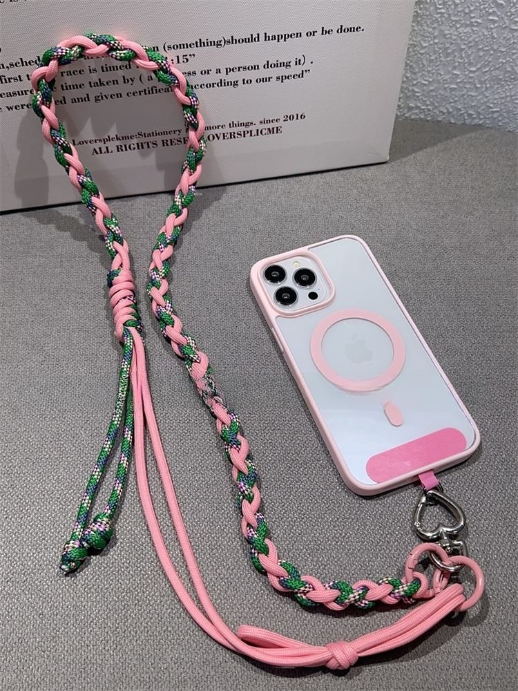 with Strap Braided Pad Phone Lanyard