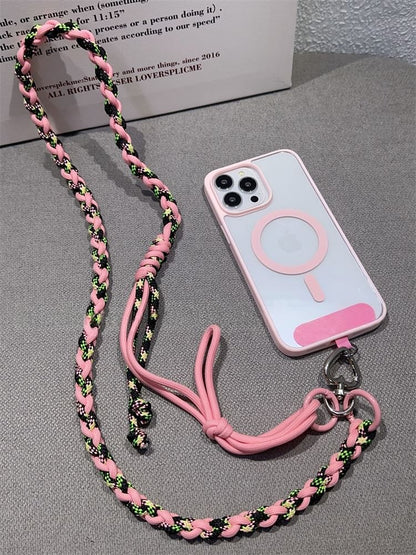 with Strap Braided Pad Phone Lanyard