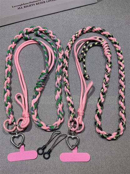 with Strap Braided Pad Phone Lanyard