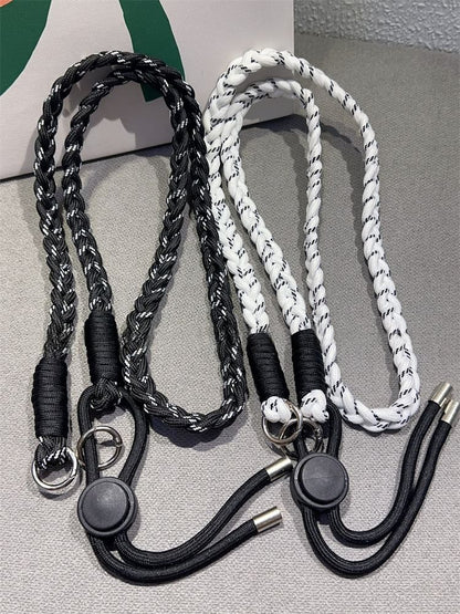 Braided with Strap Pad Lanyard and Phone