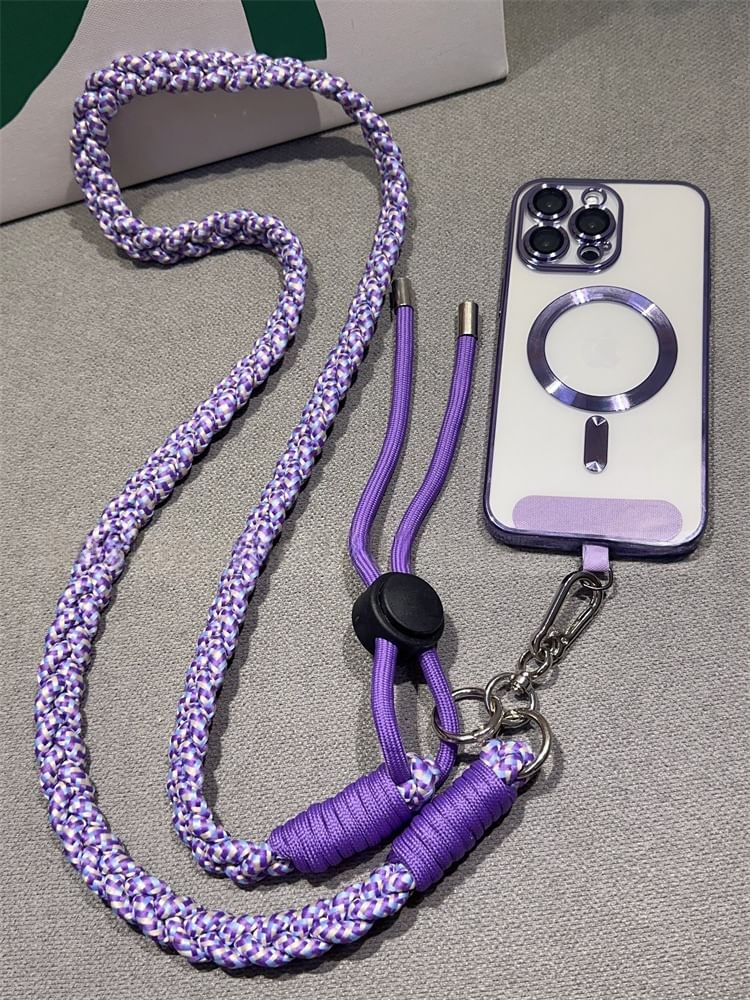 Braided with Strap Pad Lanyard and Phone