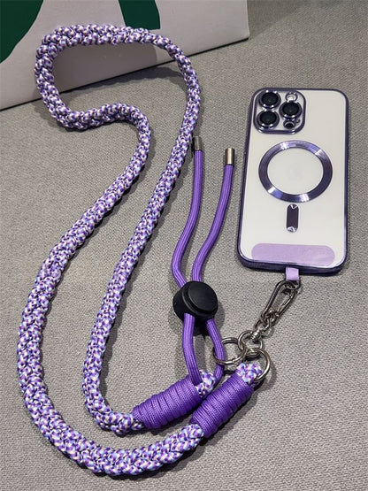 Braided with Strap Pad Lanyard and Phone