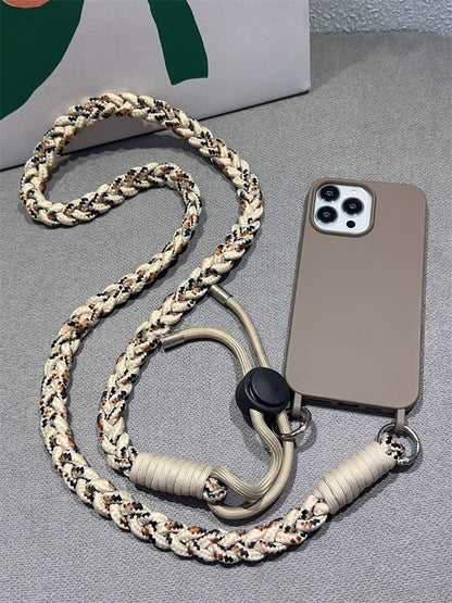 Braided with Strap Pad Lanyard and Phone