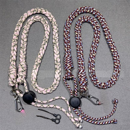 Braided with Strap Pad Lanyard and Phone