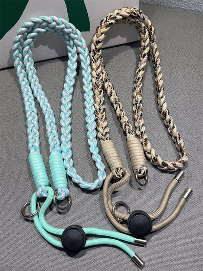 Braided with Strap Pad Lanyard and Phone