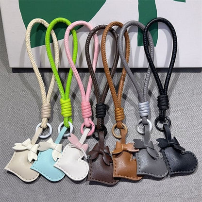 Strap with Phone Lanyard Bear and Pad Leather Faux