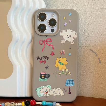 Dog Print Cartoon Phone Case