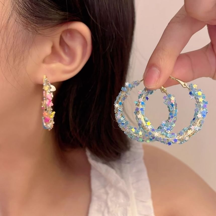 Alloy Earring Hoop Butterfly