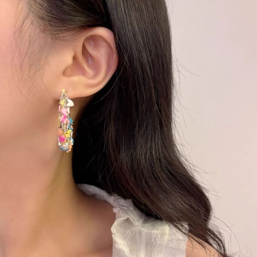 Alloy Earring Hoop Butterfly