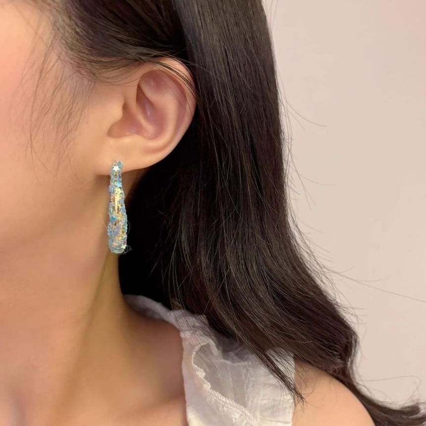 Alloy Earring Hoop Butterfly