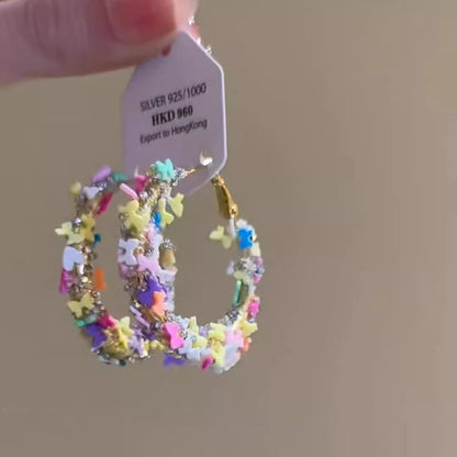 Alloy Earring Hoop Butterfly