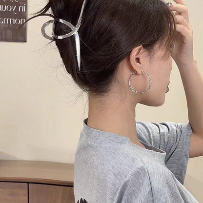 Earring Alloy Layered Hoop