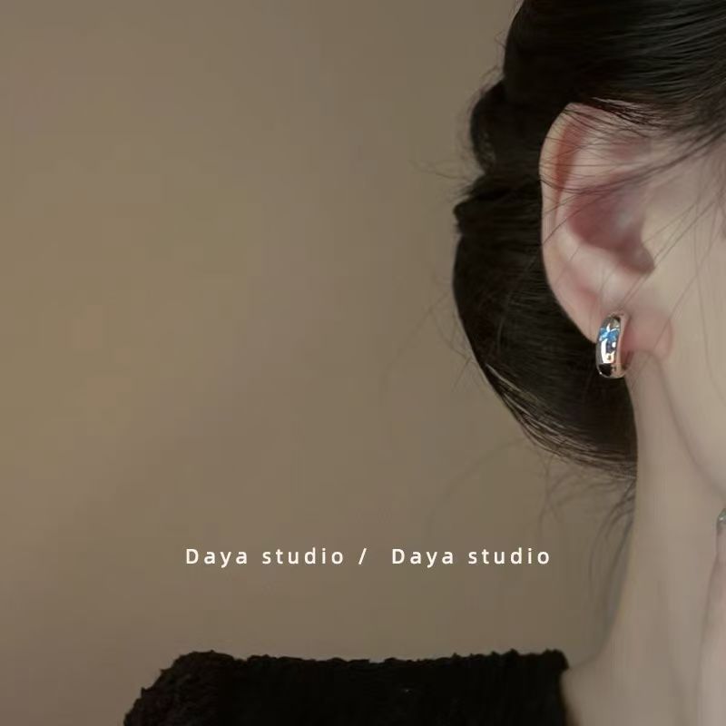 Earring Alloy Huggie Glaze Butterfly