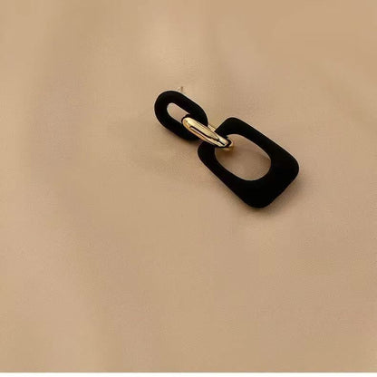 Geometric Alloy Acrylic Earring Dangle