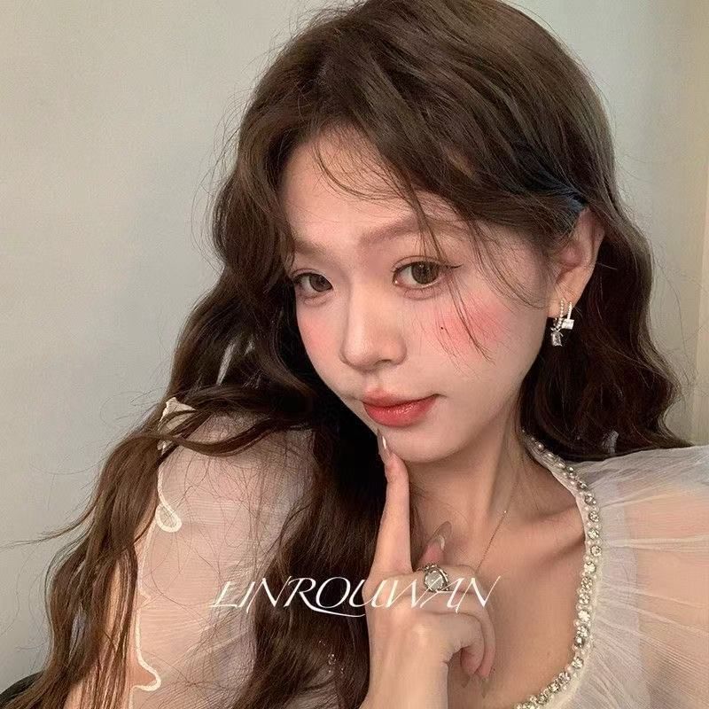 Rhinestone Alloy Earring Drop