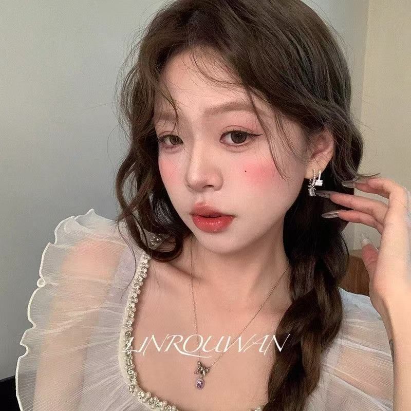 Rhinestone Alloy Earring Drop