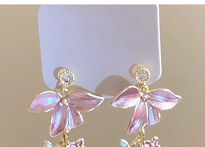 Floral Alloy Earring Dangle
