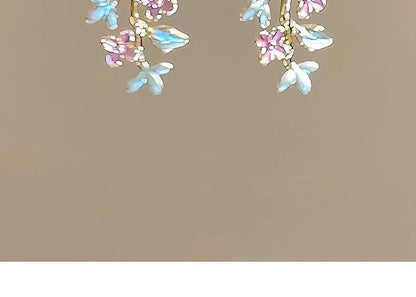 Floral Alloy Earring Dangle