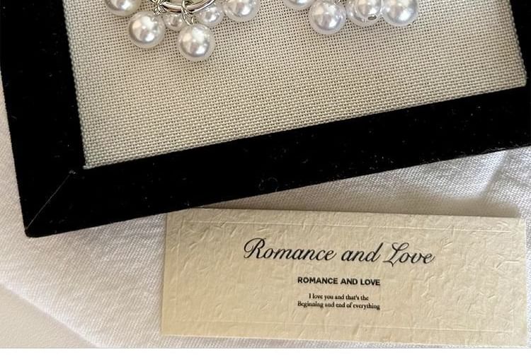 Alloy Pearl Drop Earring Faux