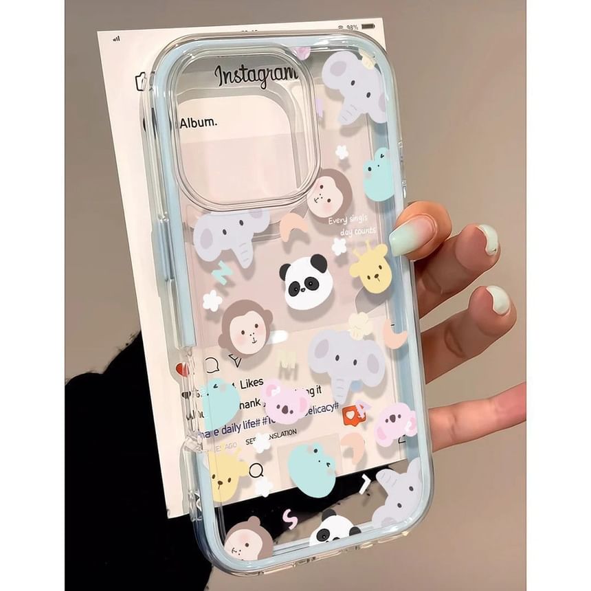 Case Transparent Animal Phone