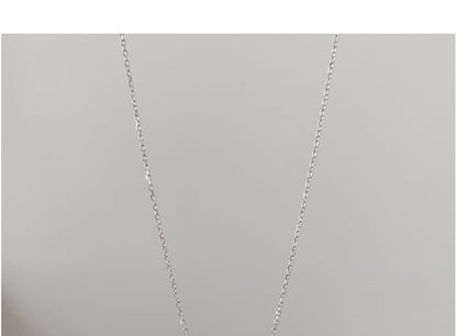 Silver Sterling Beaded Necklace Faux Pearl