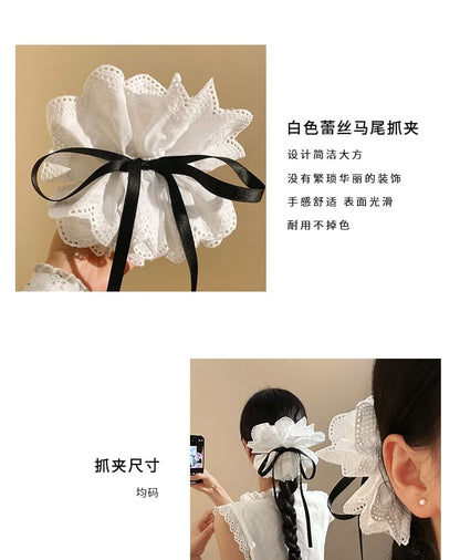 Lace Claw Bow Hair