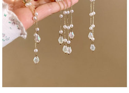Pearl Butterfly Hair Faux Fringed Claw