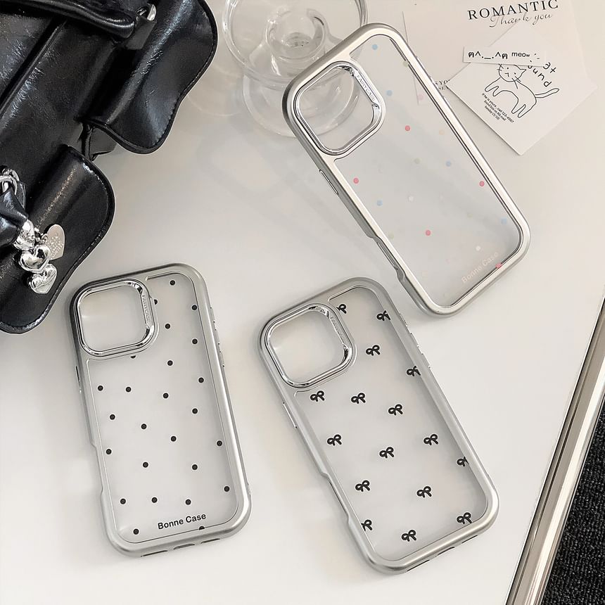 Dot / Bow Phone Polka Case