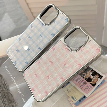 Bow Case Phone Plaid