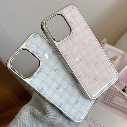 Bow Case Phone Plaid