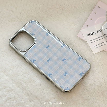 Bow Case Phone Plaid