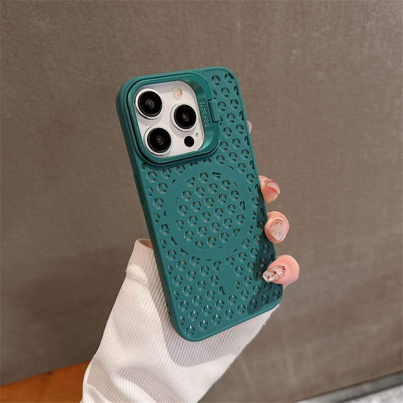 MagSafe) (Compatible Perforated Magnetic Plain Case Phone with