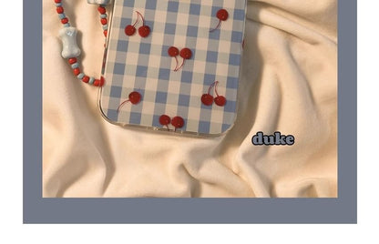 Print Strap Cherry / Set Beaded Case iPhone