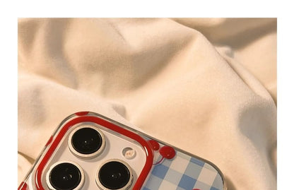 Print Strap Cherry / Set Beaded Case iPhone