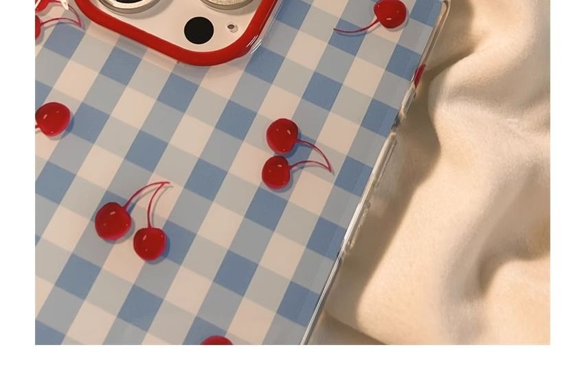 Print Strap Cherry / Set Beaded Case iPhone